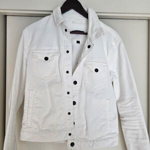 John Varvatos White Denim Jacket - Men's S